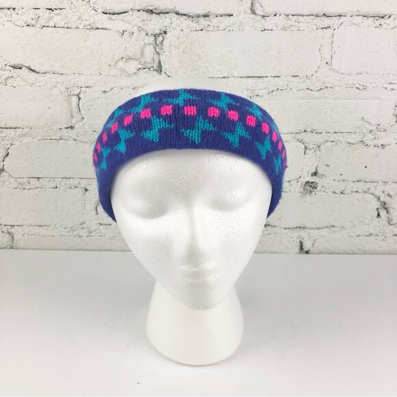 Vintage Neon Abstract Head Band Warmer - Picture 3 of 9